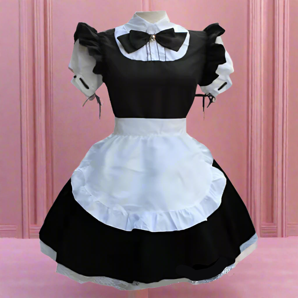 French Maid Bow Tie Outfit