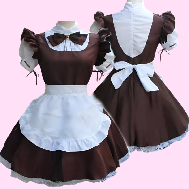 French Maid Bow Tie Outfit