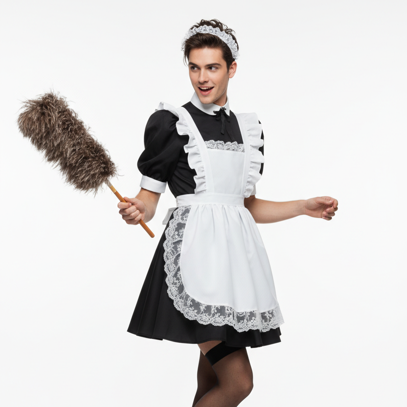 Black Maid Outfit for Men: Dark, Seductive & Stylish