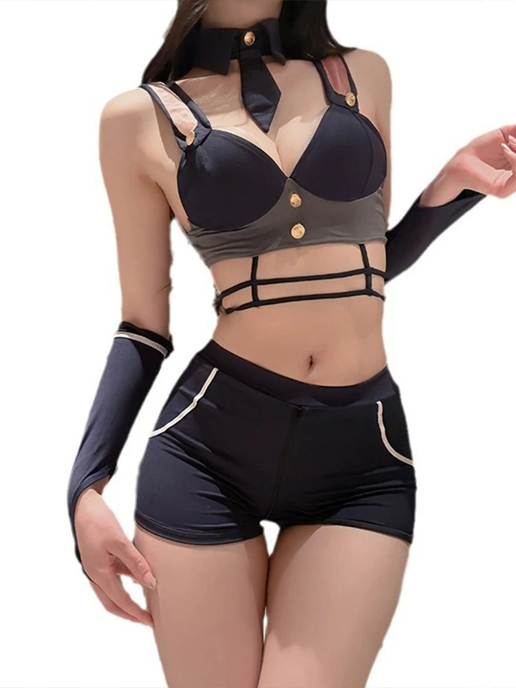Black Lace Bunny Girl Sexy Outfit