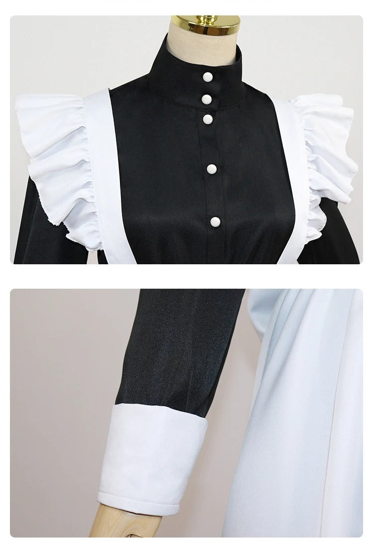 Sissy French Maid Long Dress Men's Outfit