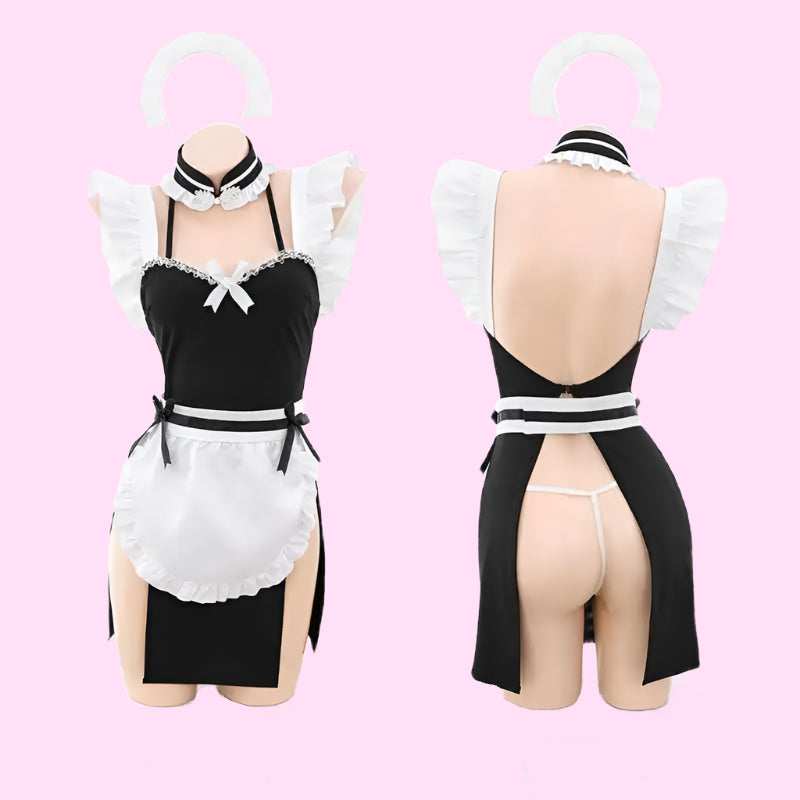 Open Back French Maid Outfit