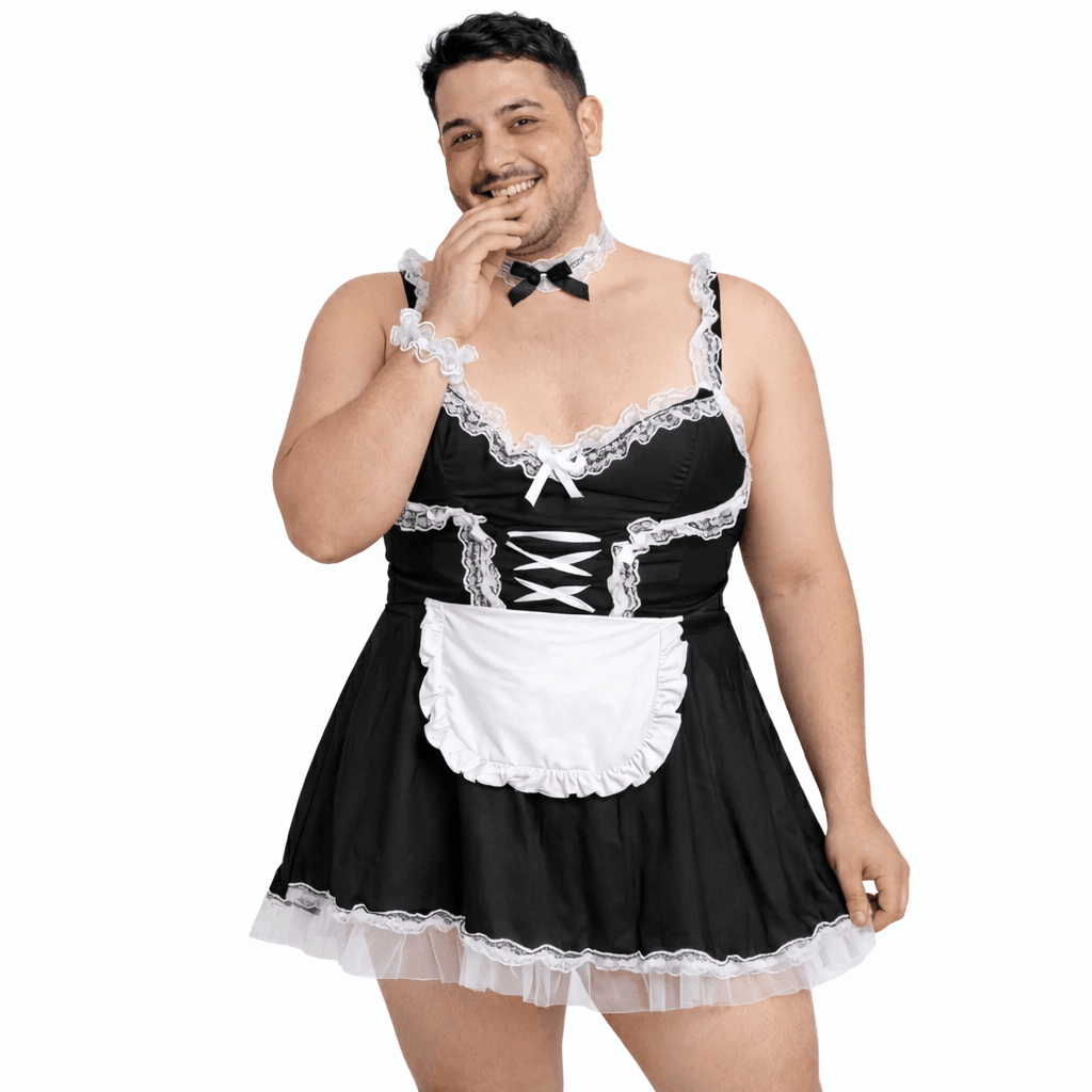 Plus Size Sissy Male Maid Outfit