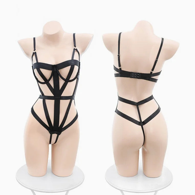 SexySM Restraint Erotic Lingerie Set with Soft for Intimate Bedroom Role Play