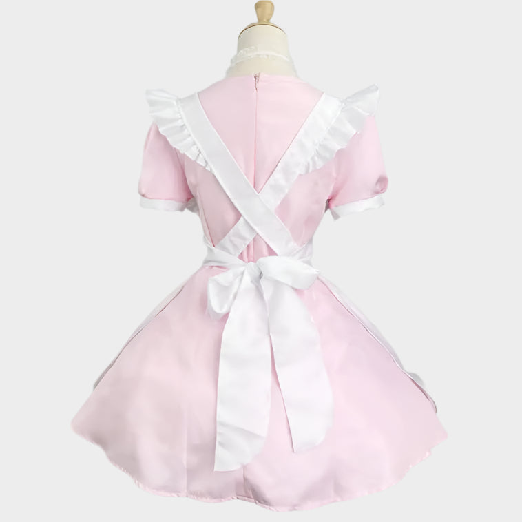 Kawaii Pink Cat Maid Outfit