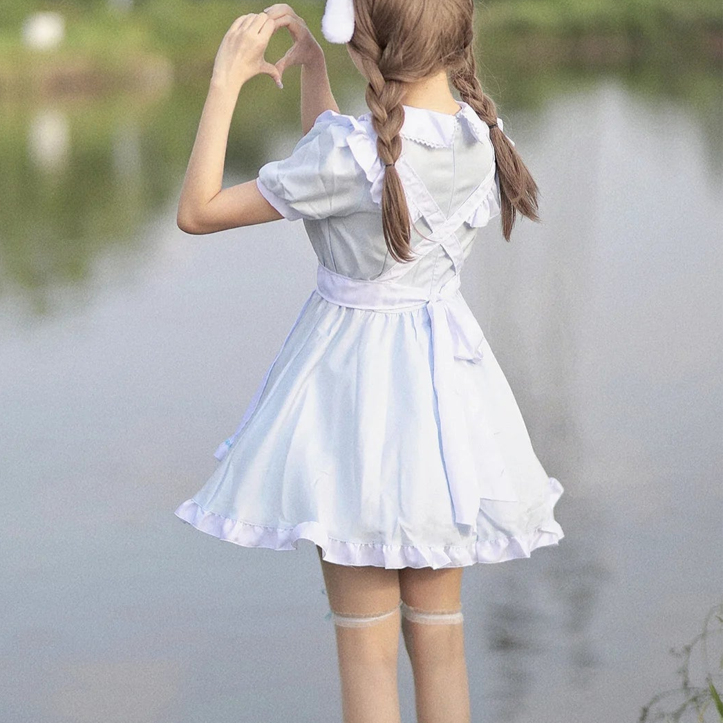 Kawaii Blue Maid Outfit
