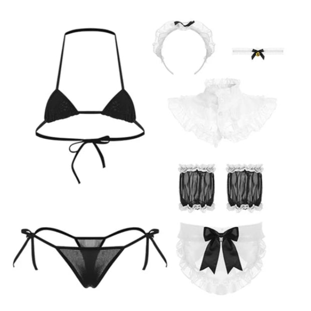 Sexy French Maid Lingerie Outfit