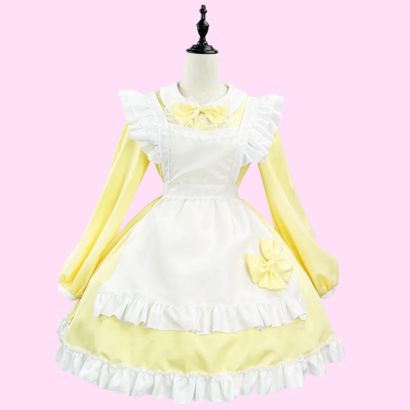 Long Sleeve Ruffle Apron Maid Outfit