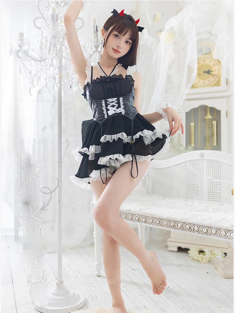 Bad Girl Devil Anime Maid Outfit