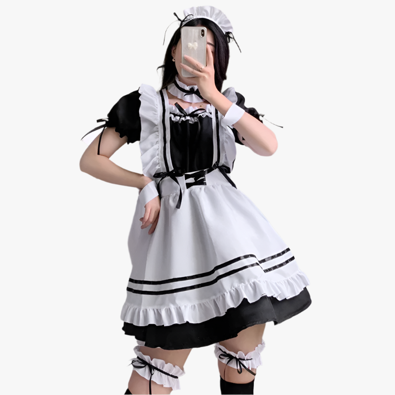 Japanese Maid Long Outfit Set