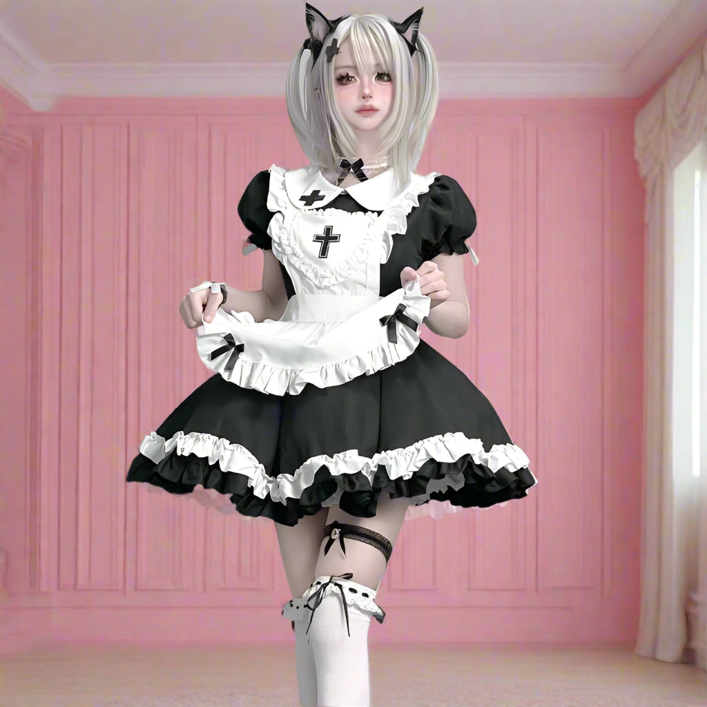 Dark Sexy Temptation French House Maid Outfit