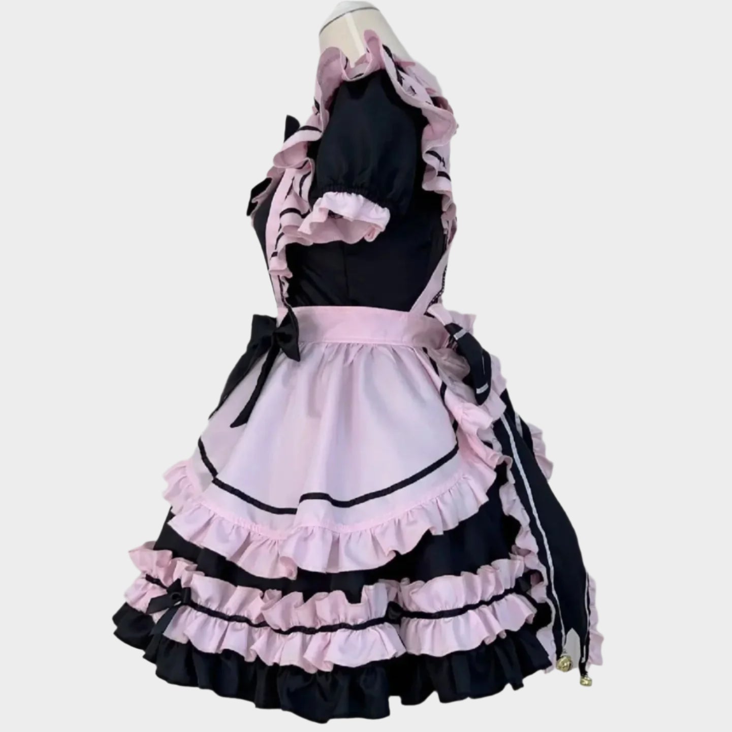Pink and Black French Maid Outfit