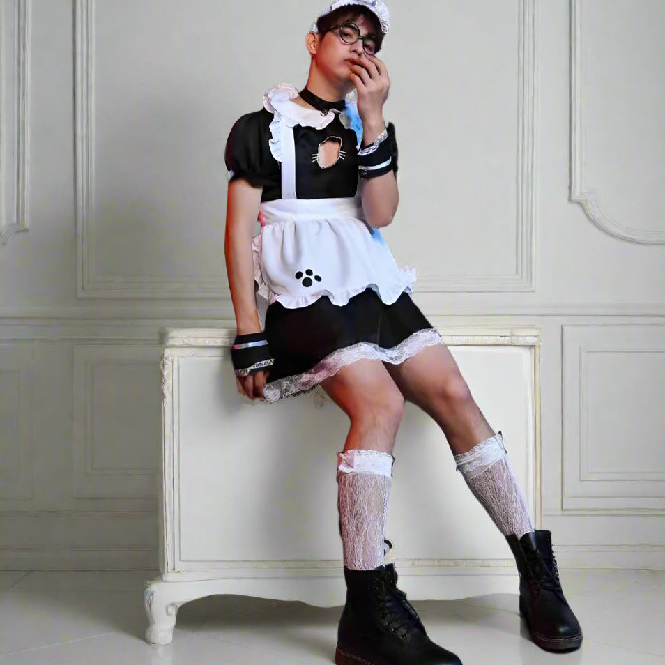 Anime Cat Male Maid Outfit