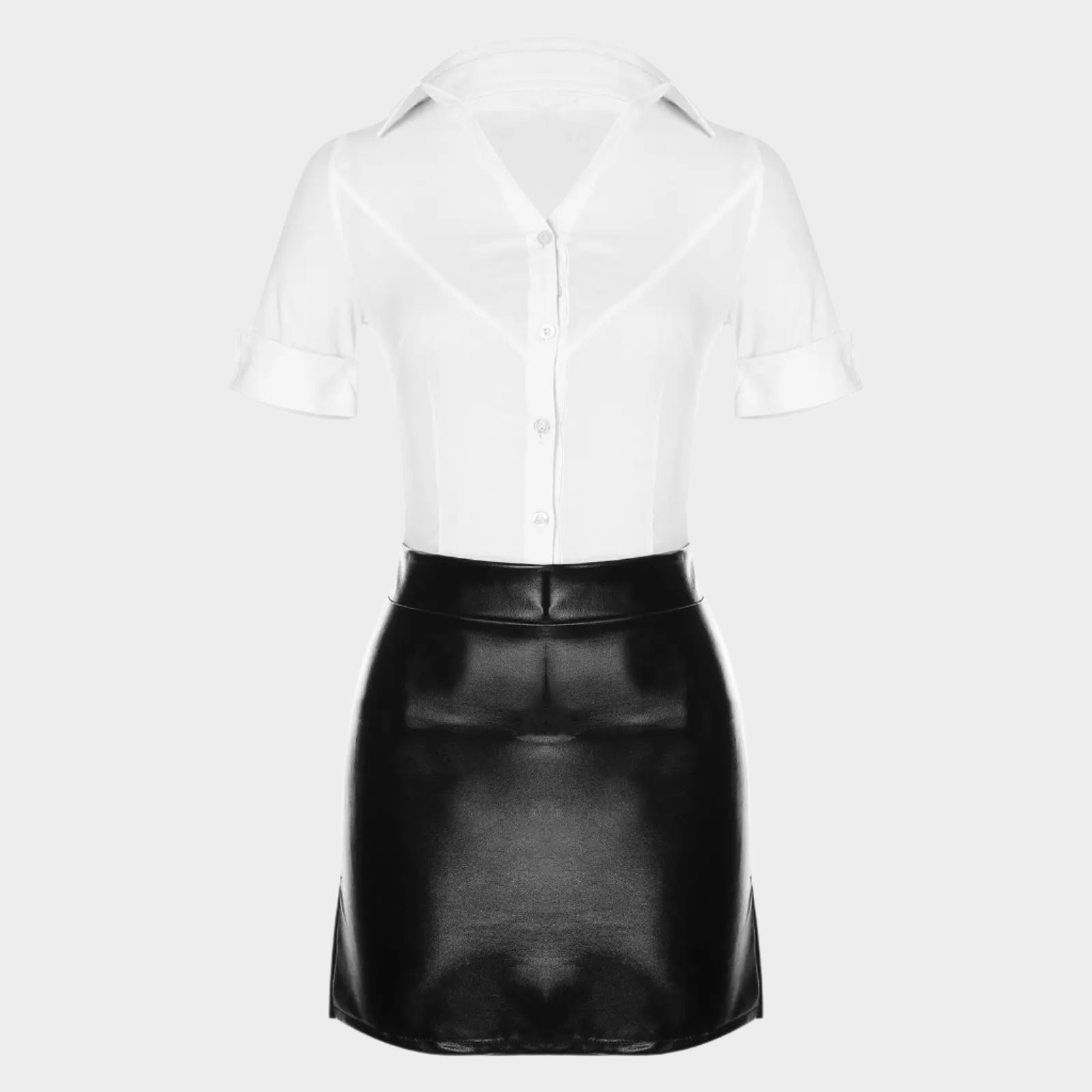 Sexy Latex Secretary Outfit
