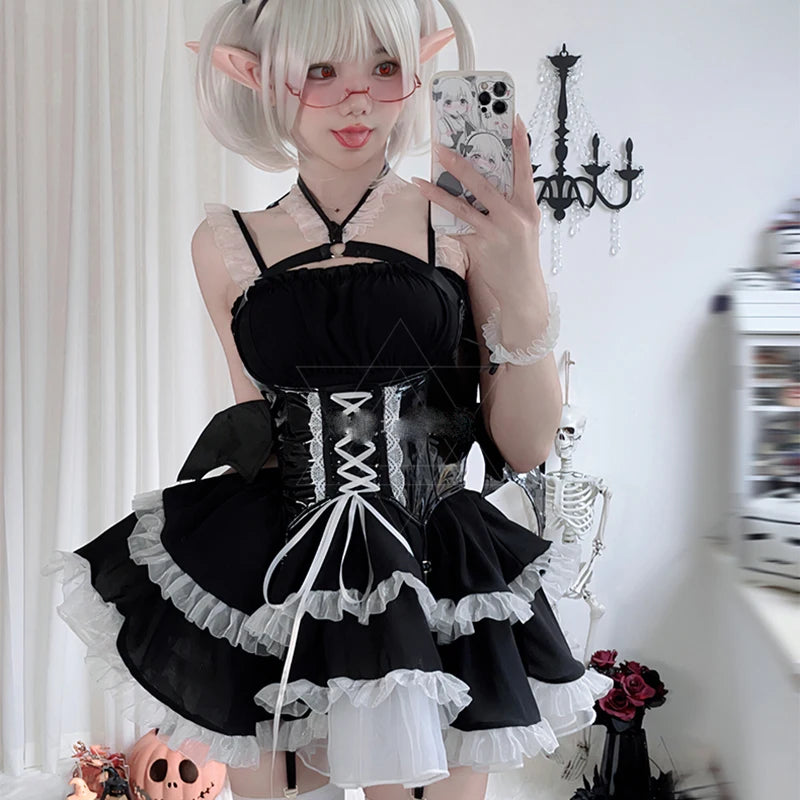 Bad Girl Devil Anime Maid Outfit