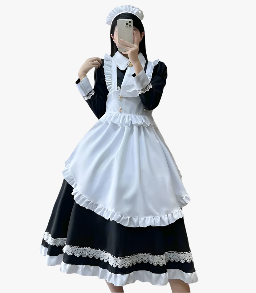 Premium Long-Sleeve French Maid Outfit