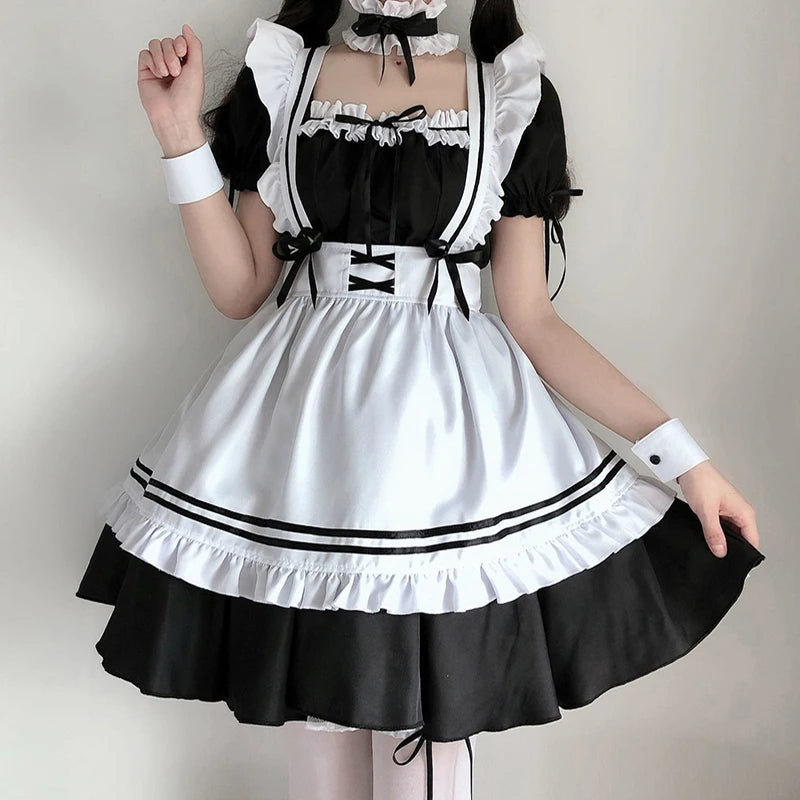 Japanese Maid Long Outfit Set