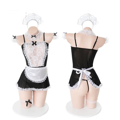 Plus Size Lace Maid Outfit Dress