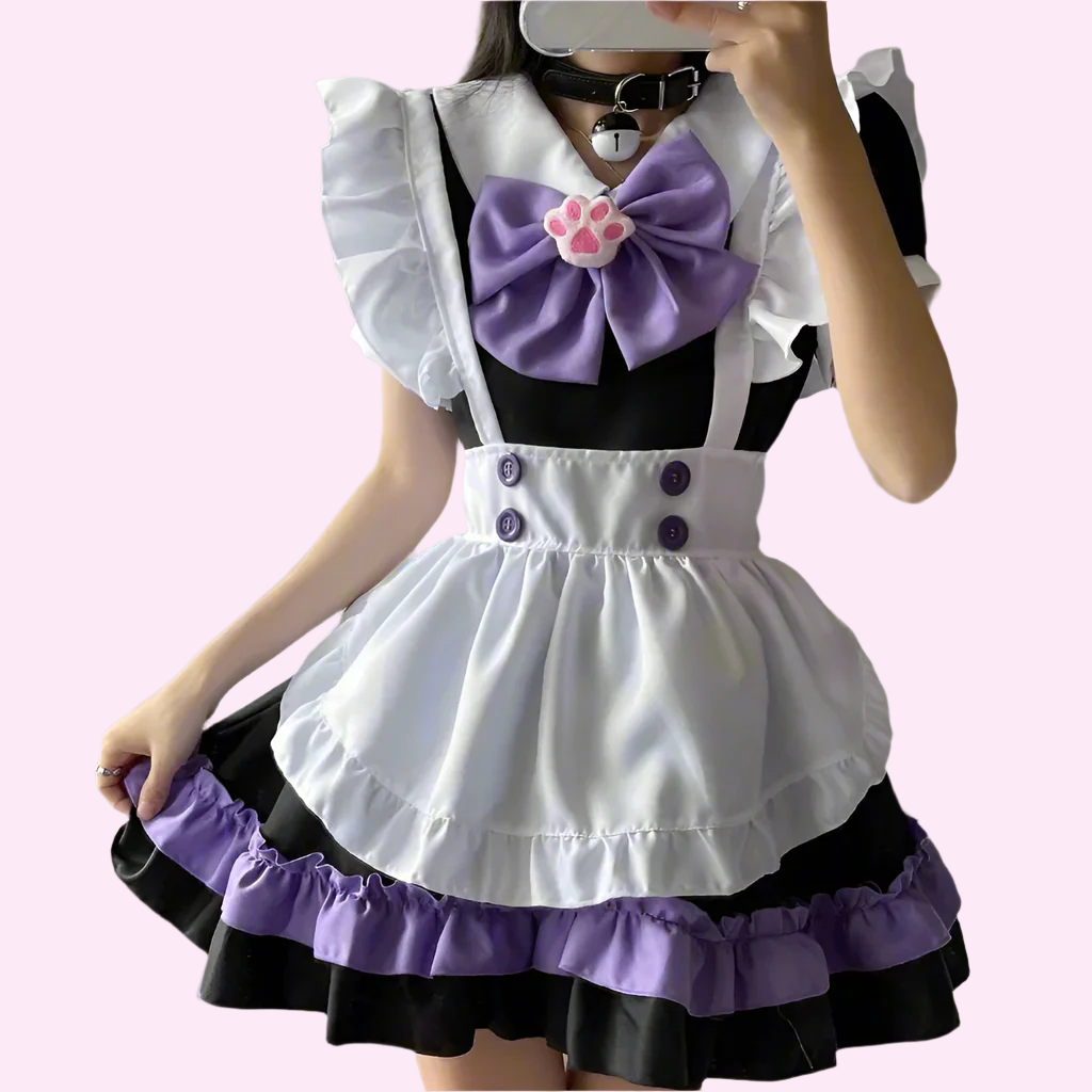 Kawaii Big Bow Maid Outfit