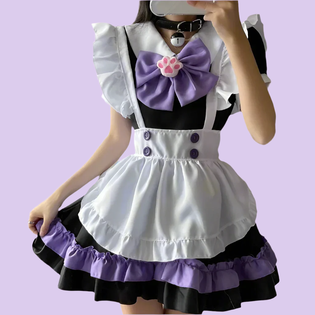 Kawaii Big Bow Maid Outfit