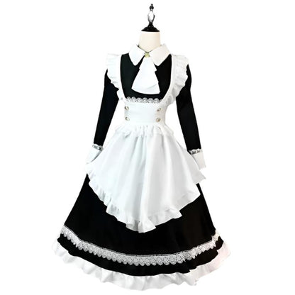 Elegant French Maid Outfit Long Sleeve Premium