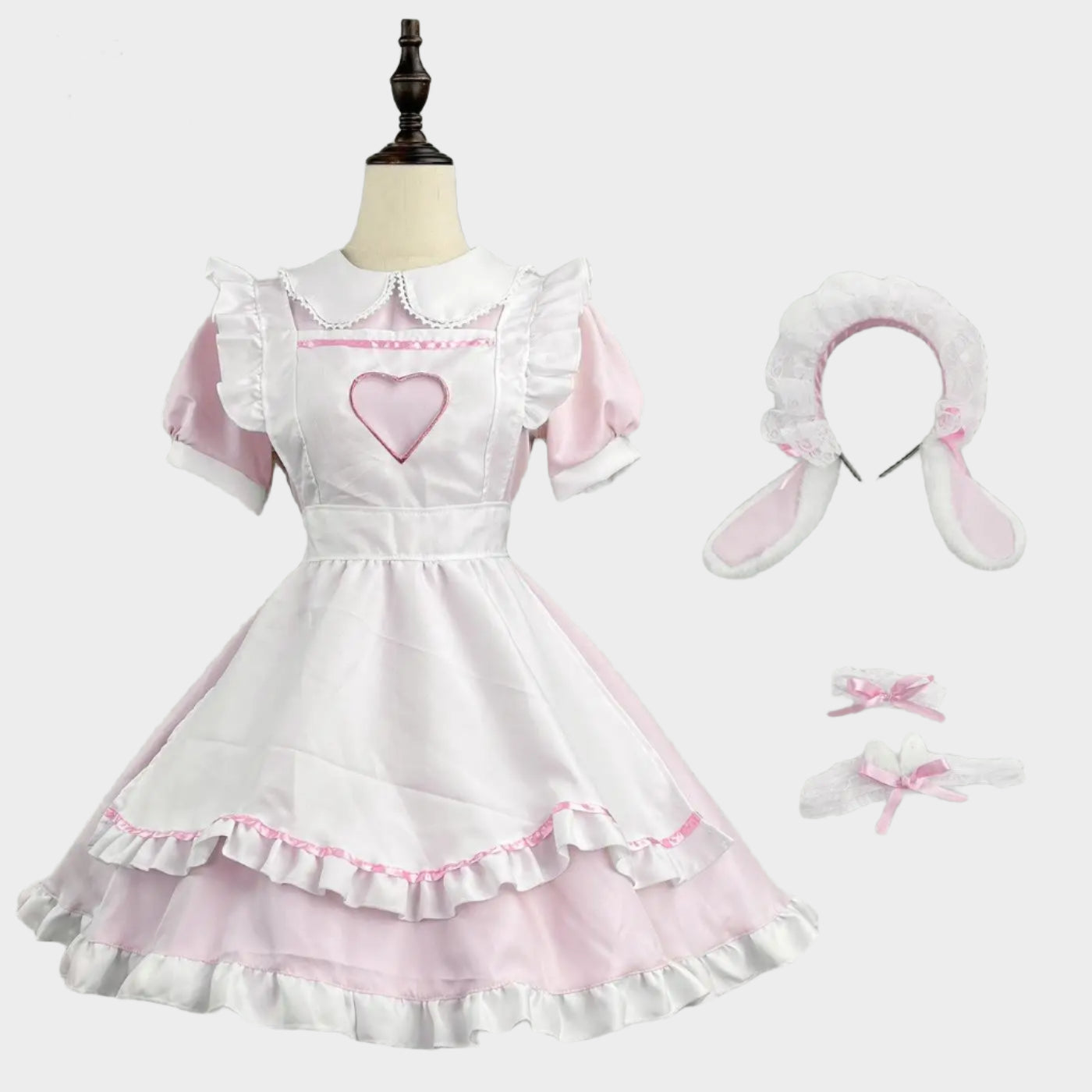 Kawaii Pink Bunny Maid Outfit