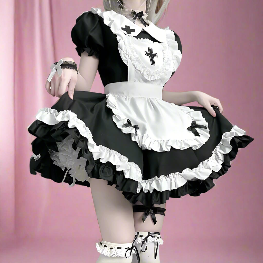 Dark Sexy Temptation French House Maid Outfit