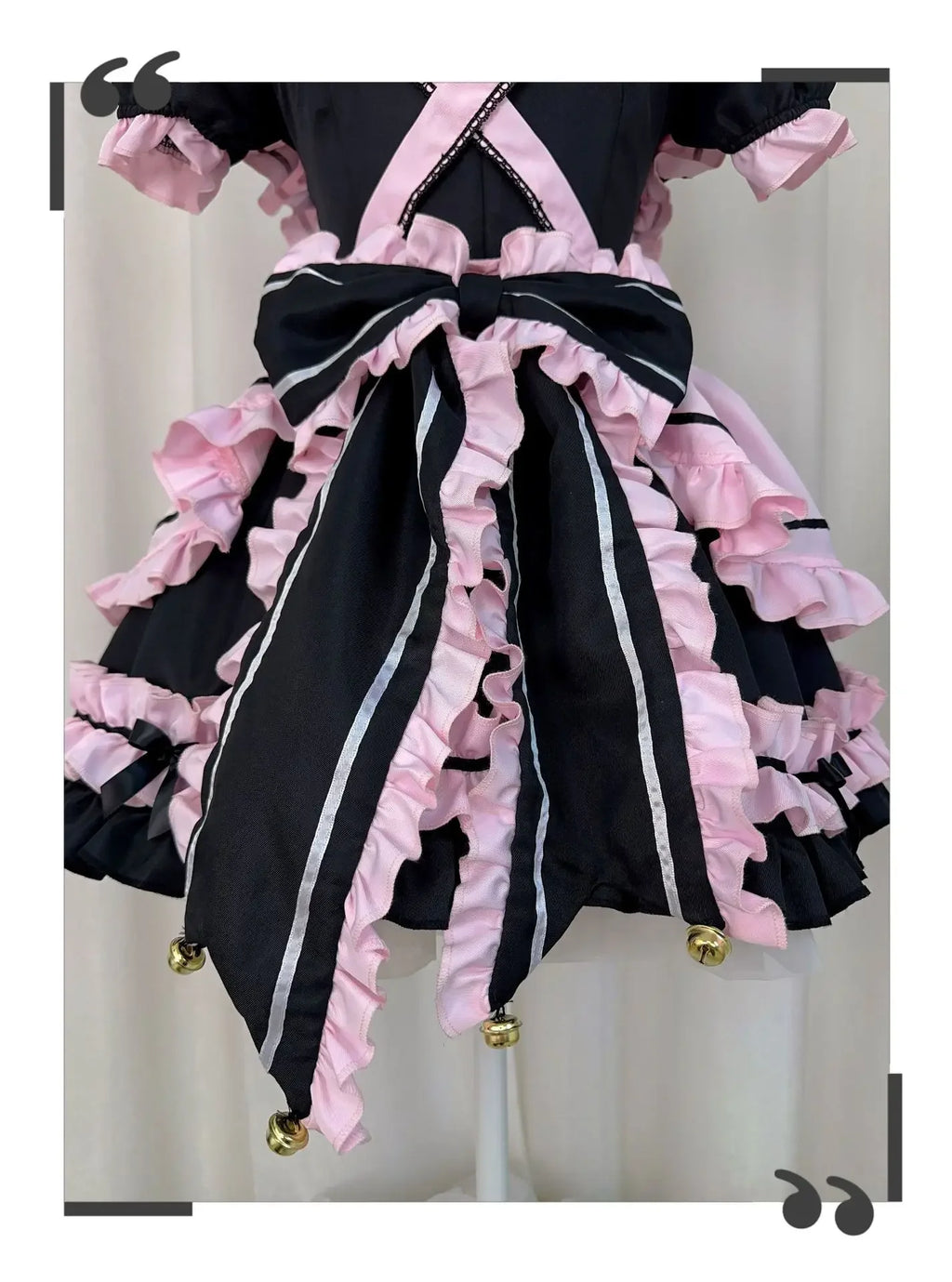 Plus Size Pink and Black French Maid Outfit