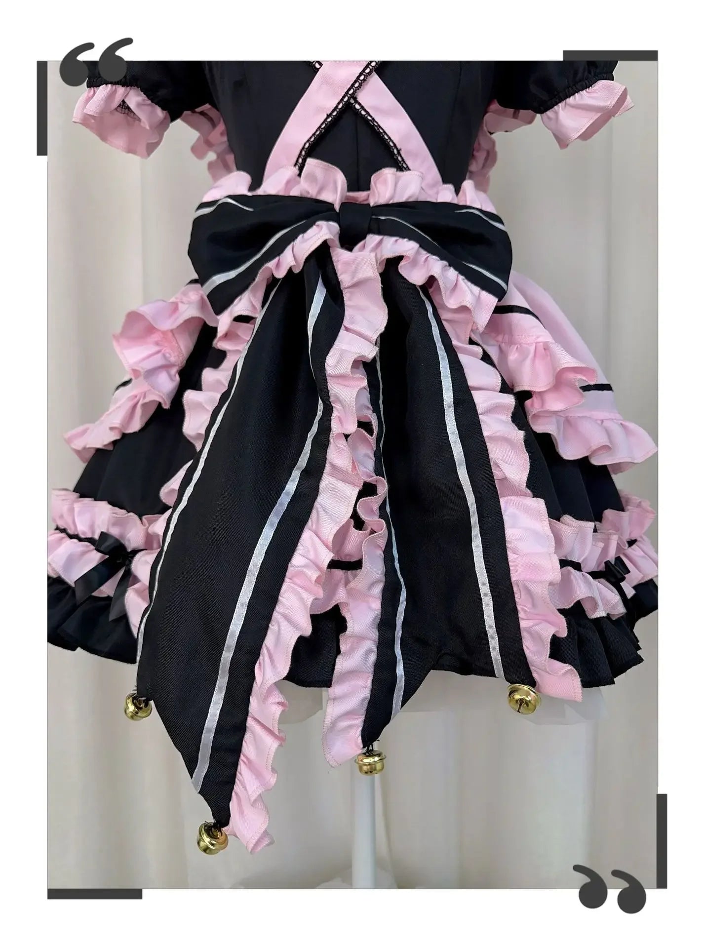Pink and Black French Maid Outfit