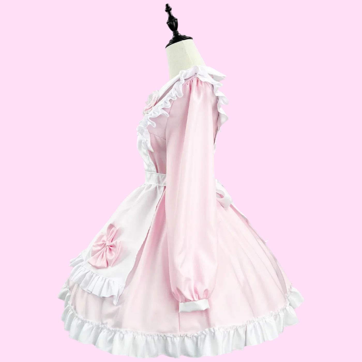 Long Sleeve Ruffle Apron Maid Outfit