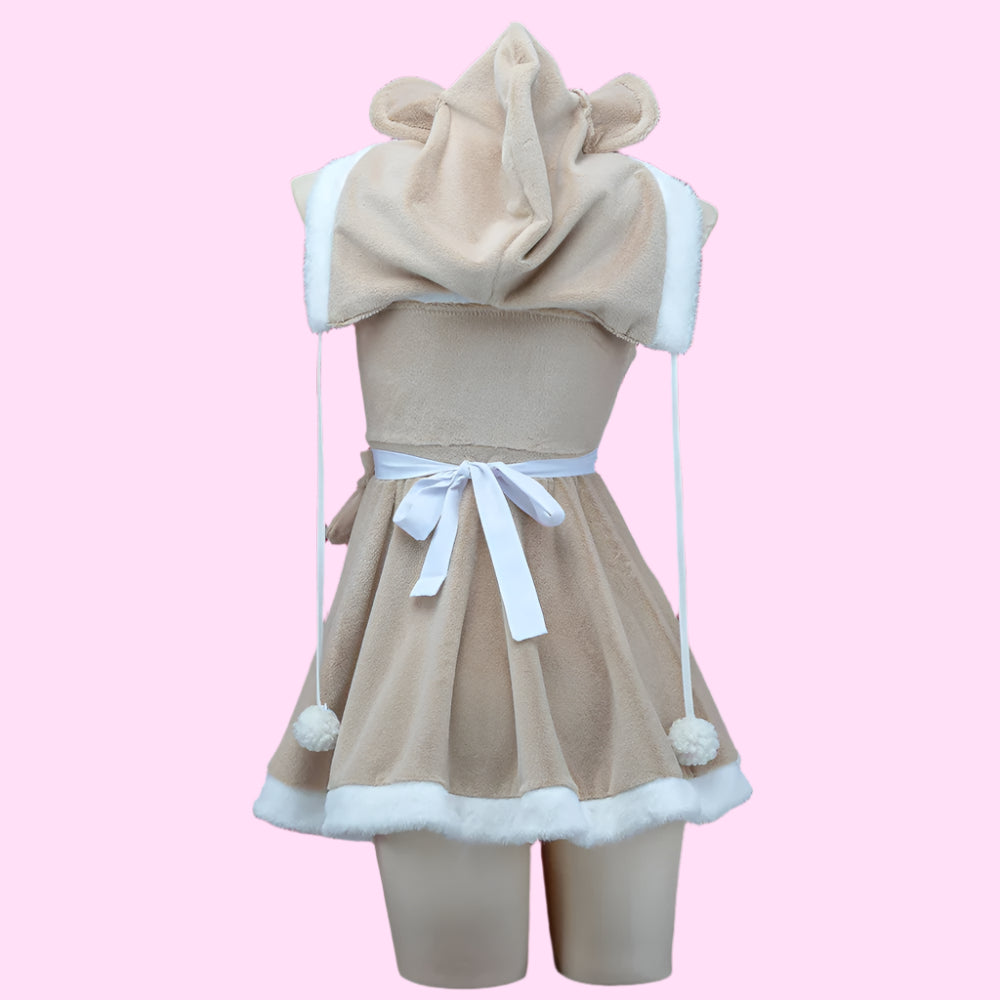 Kawaii Bear Maid Plush Outfit
