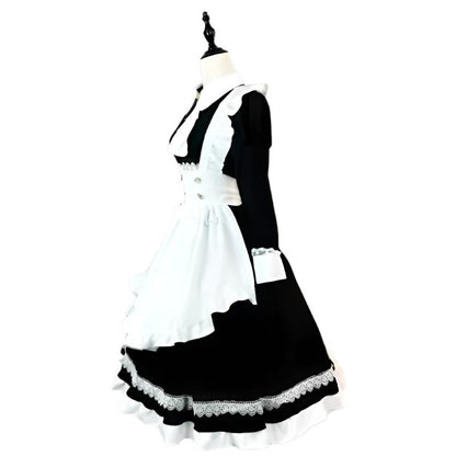 Elegant French Maid Outfit Long Sleeve Premium