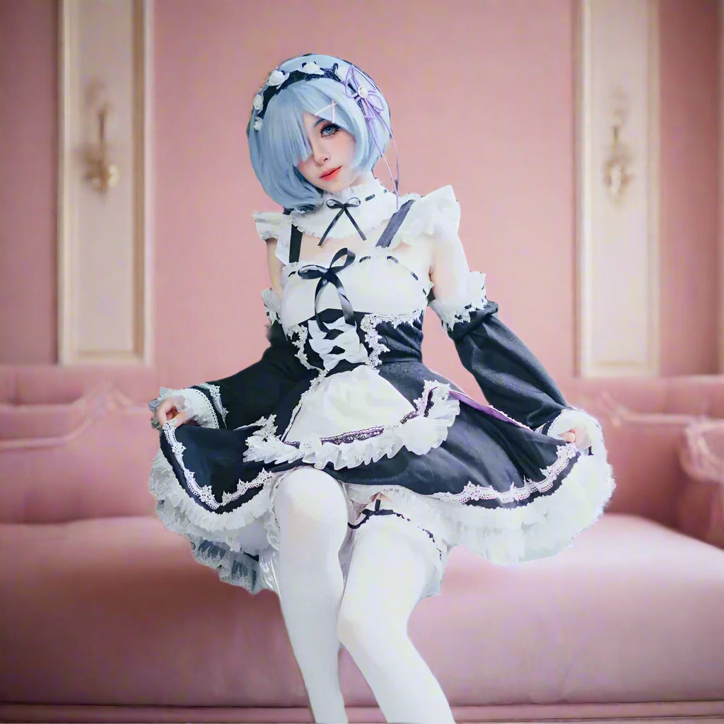 Premium Anime-Inspired Classic Maid Outfit
