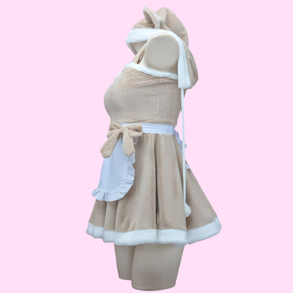 Kawaii Bear Maid Plush Outfit