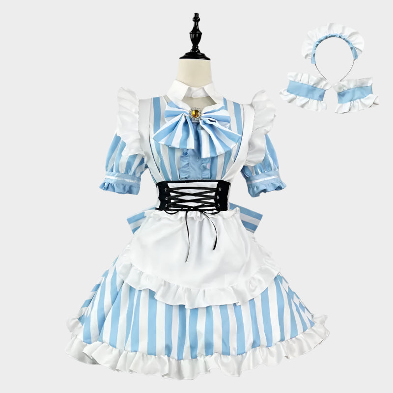 Kawaii Blue Maid Outfit