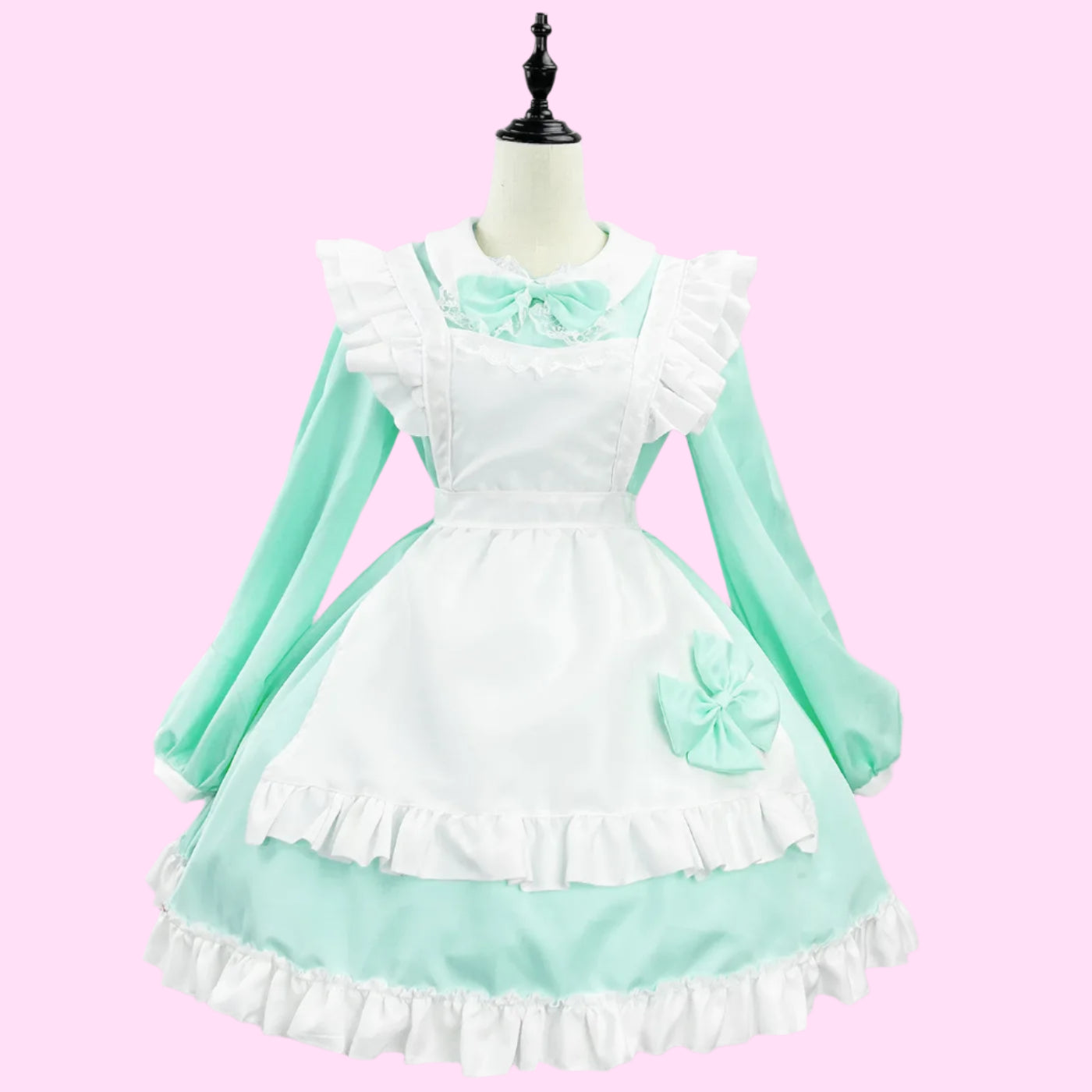 Long Sleeve Ruffle Apron Maid Outfit