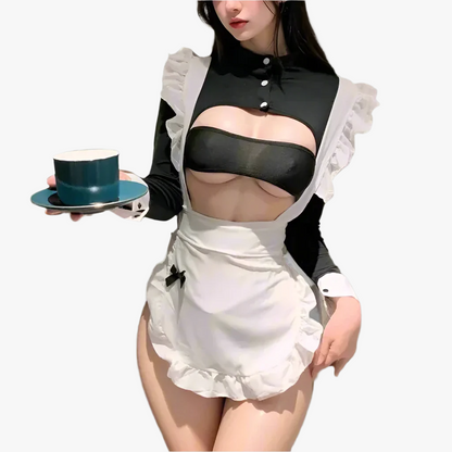 Two-Piece French Sexy Maid Outfit