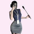 High Waisted Sexy Secretary Outfit