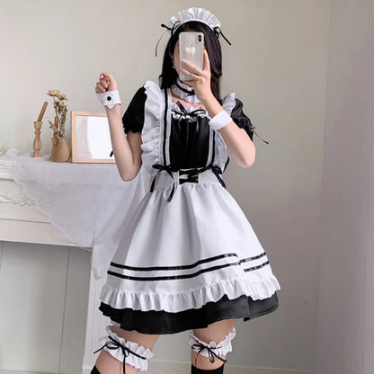 Japanese Maid Long Outfit Set