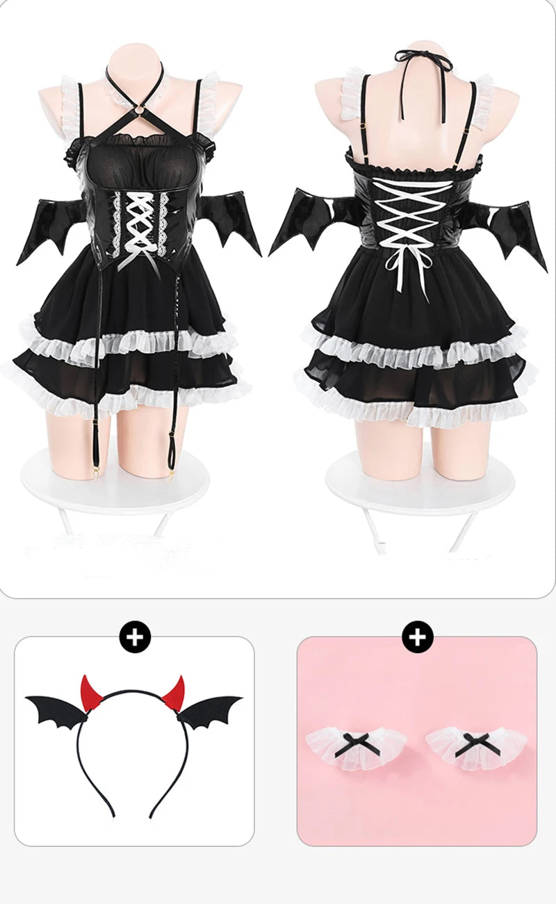 Bad Girl Devil Anime Maid Outfit