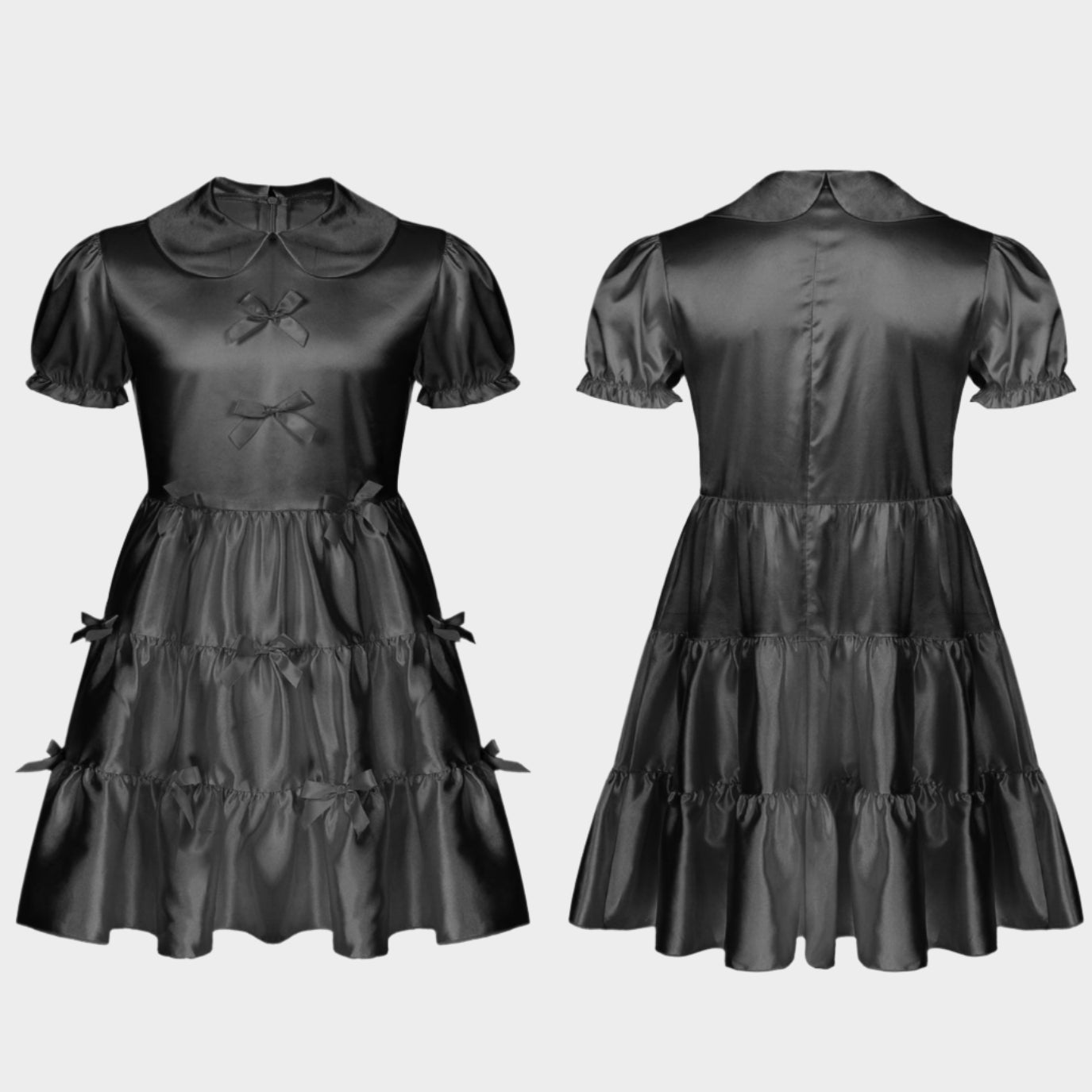Satin Black Male Maid Outfit