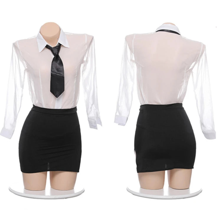 Sexy Stockings Secretary Outfit
