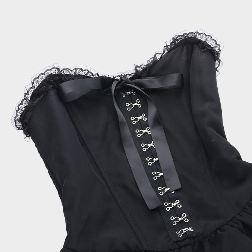 Gothic Lace-Up Sexy Outfit