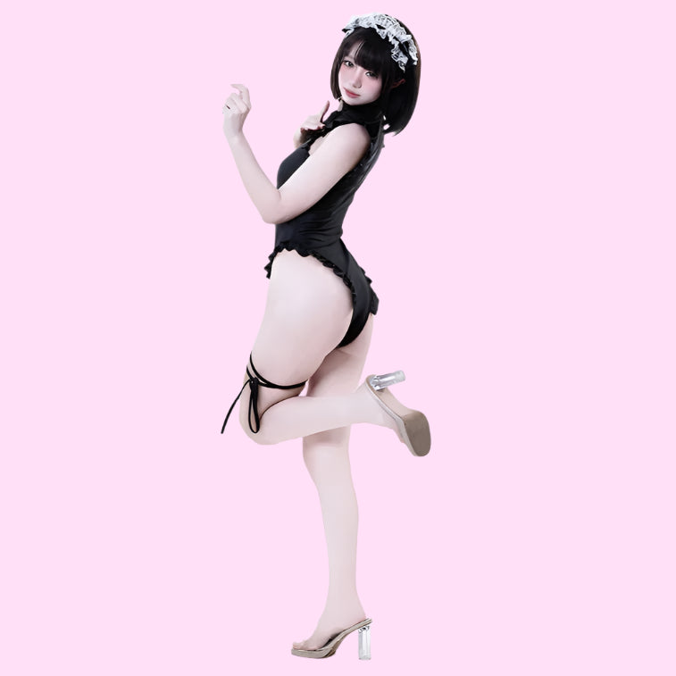 Long Apron French Maid Outfit