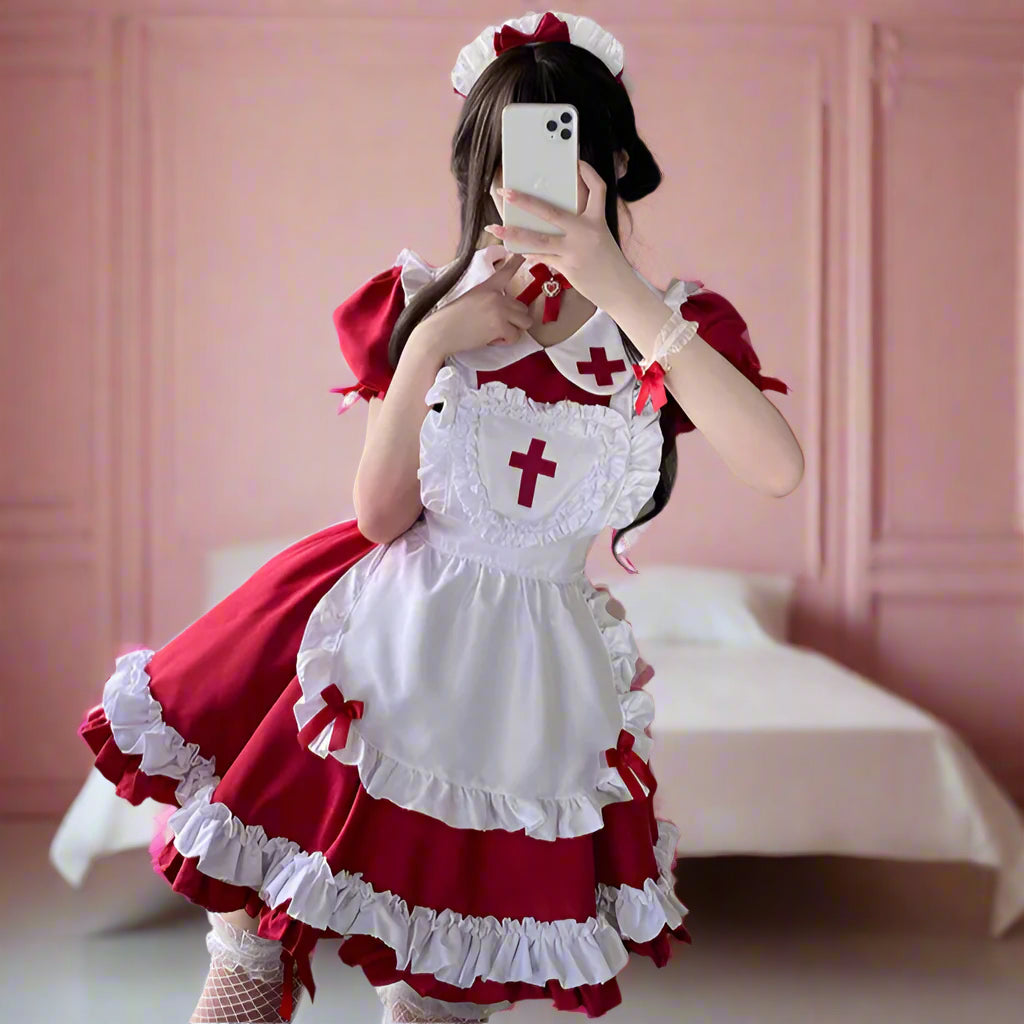 Dark Sexy Temptation French House Maid Outfit