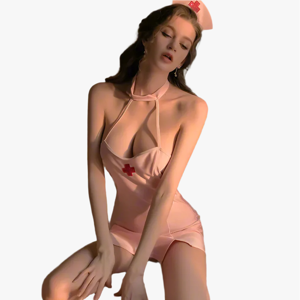 Pink Vintage Sexy Nurse Outfit
