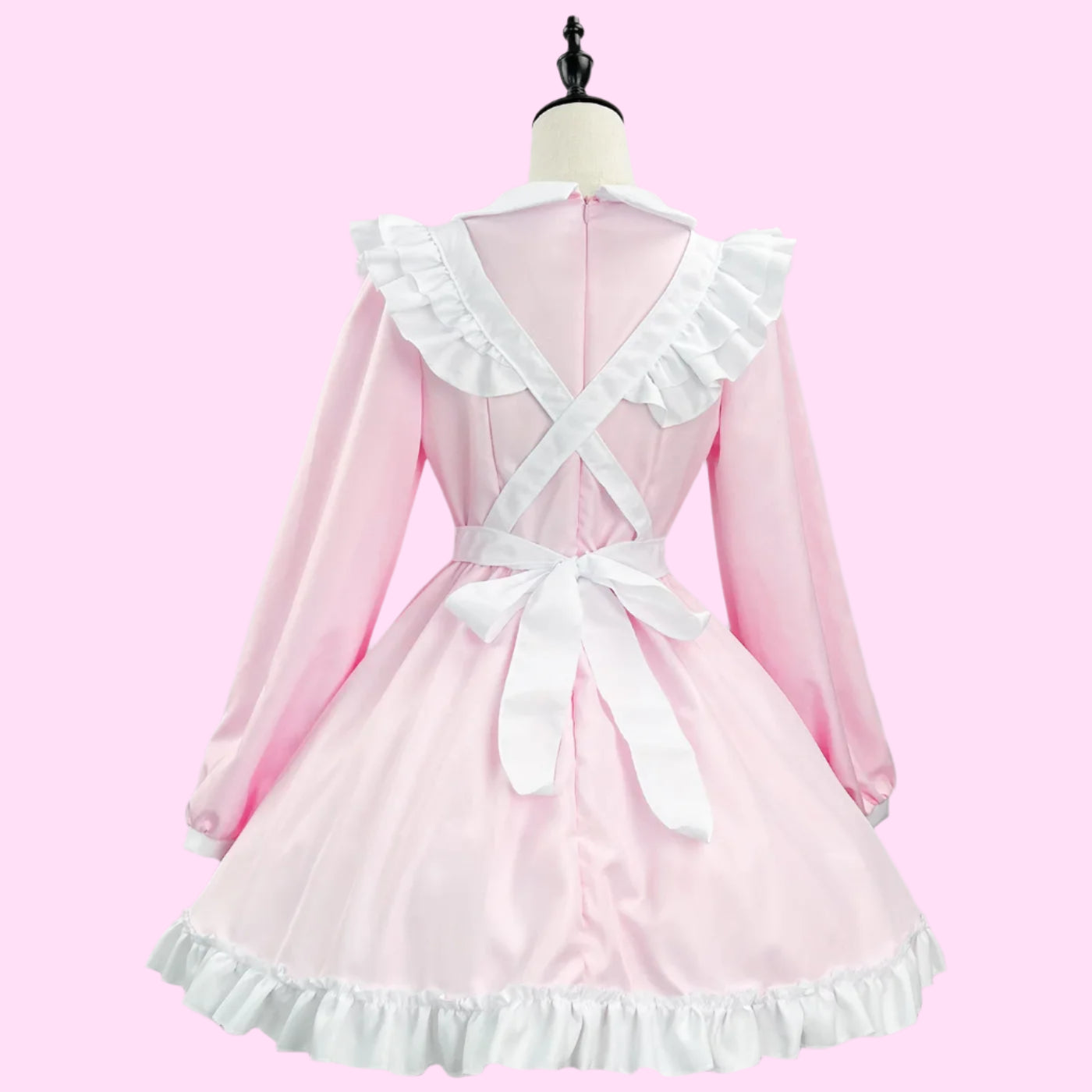 Long Sleeve Ruffle Apron Maid Outfit