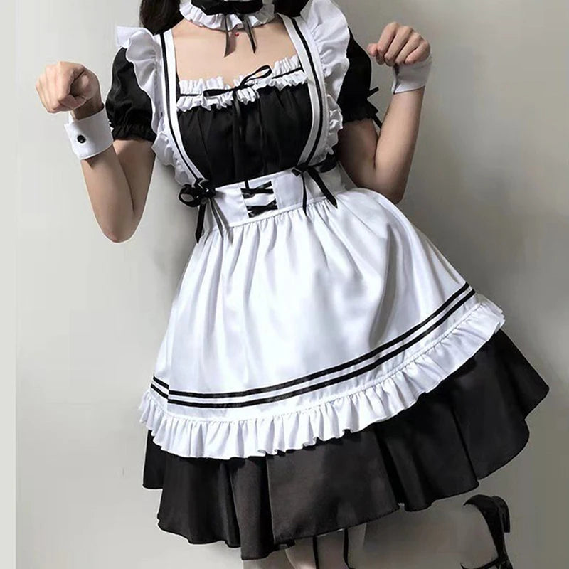 Japanese Maid Long Outfit Set