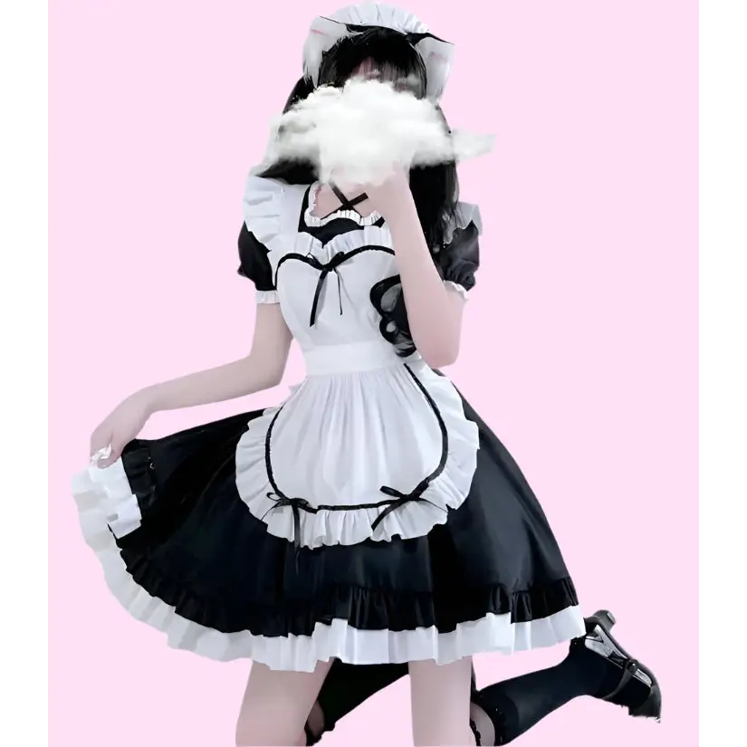 Black Anime Maid Outfit - Outfit
