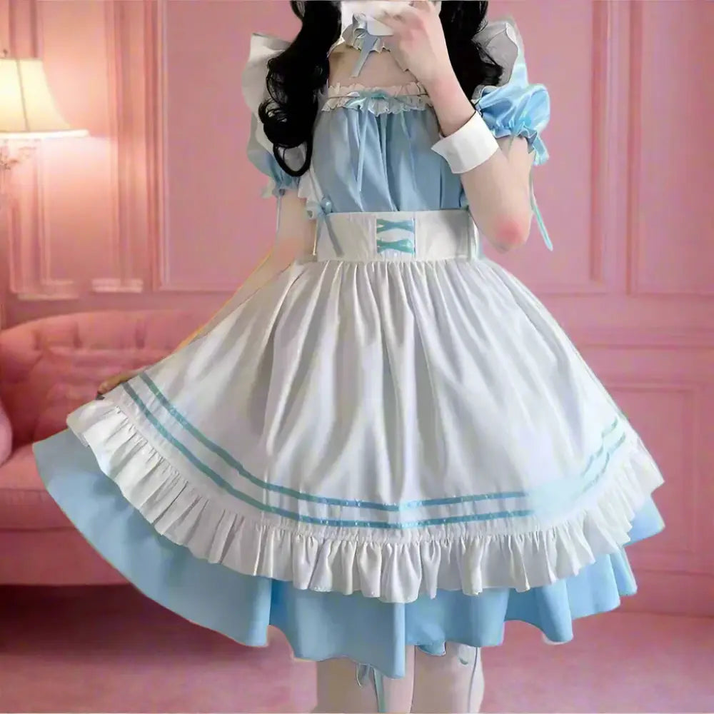 Blue Japanese Maid Outfit - Outfit